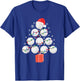 Funny Golfing Christmas Tree Christmas Golf Ball Golfer T-Shirt - T-Shirt | Royal