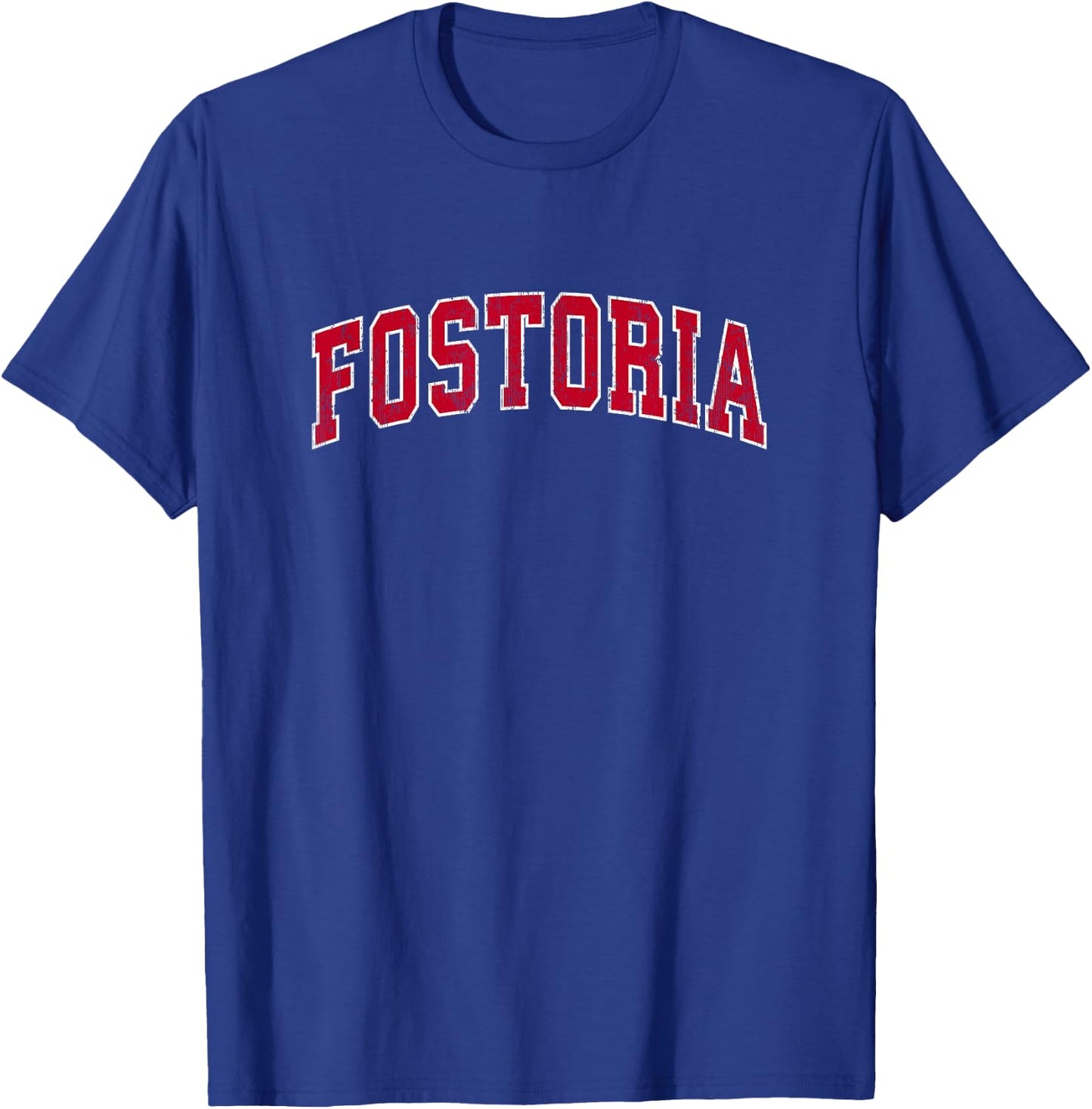 Fostoria Ohio OH Vintage Sports Design Red Design T-Shirt - T-Shirt | Royal