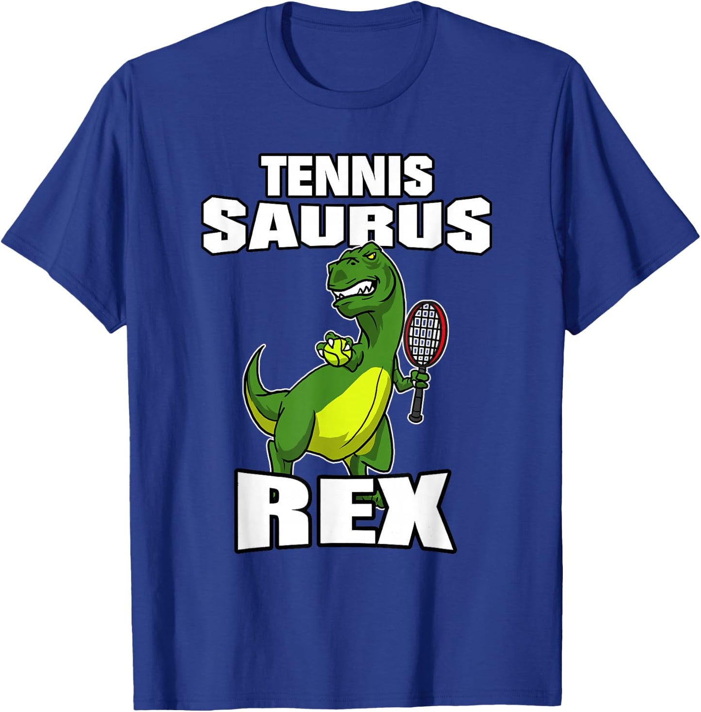 Tennissaurus Rex Tennis Dinosaur T Rex Gift Tennis Player T-Shirt - T-Shirt | Royal