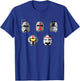 Star Wars The Bad Batch Clone Force 99 Helmets T-Shirt - T-Shirt | Royal