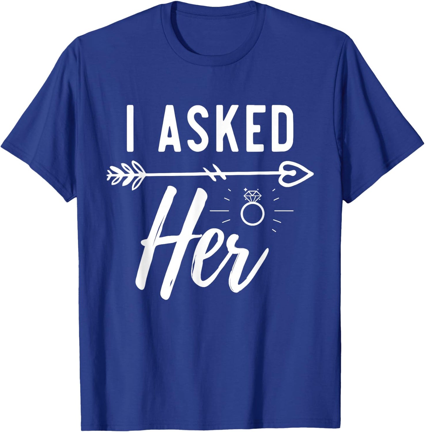 Engagement Announcement Fiance Engaged Couple Engagement T-Shirt - T-Shirt | Royal