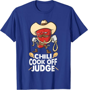 Chili Cook Off Judge Cooking Competition Team Award Chef T-Shirt - T-Shirt | Royal