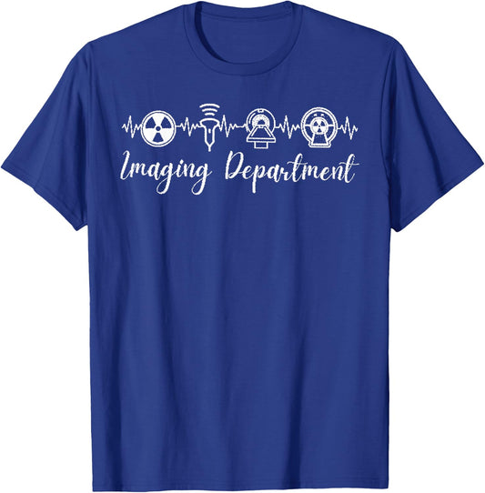 Imaging Department X-Ray Ultrasound MRI CT Nuclear Medicine T-Shirt - T-Shirt | Royal