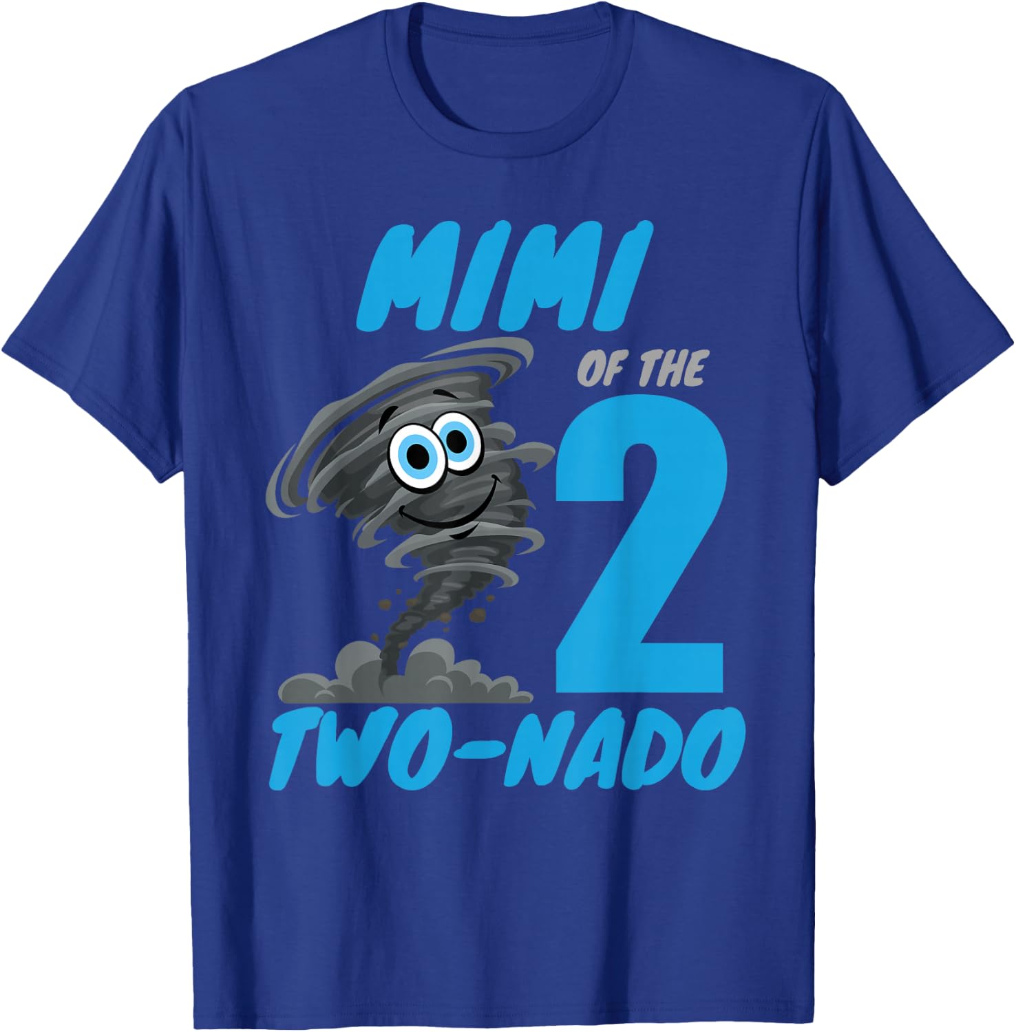 Mimi of The Two-Nado Storm TorNado 2nd Two Birthday Boy T-Shirt - T-Shirt | Royal