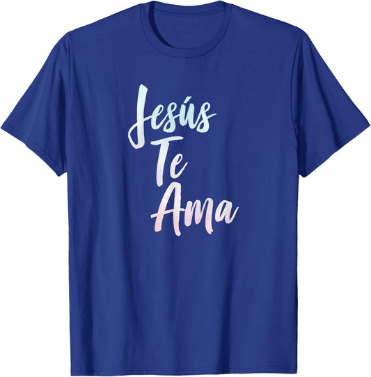 Jesus Te Ama Spanish Christian Bible T-Shirt - T-Shirt | Royal