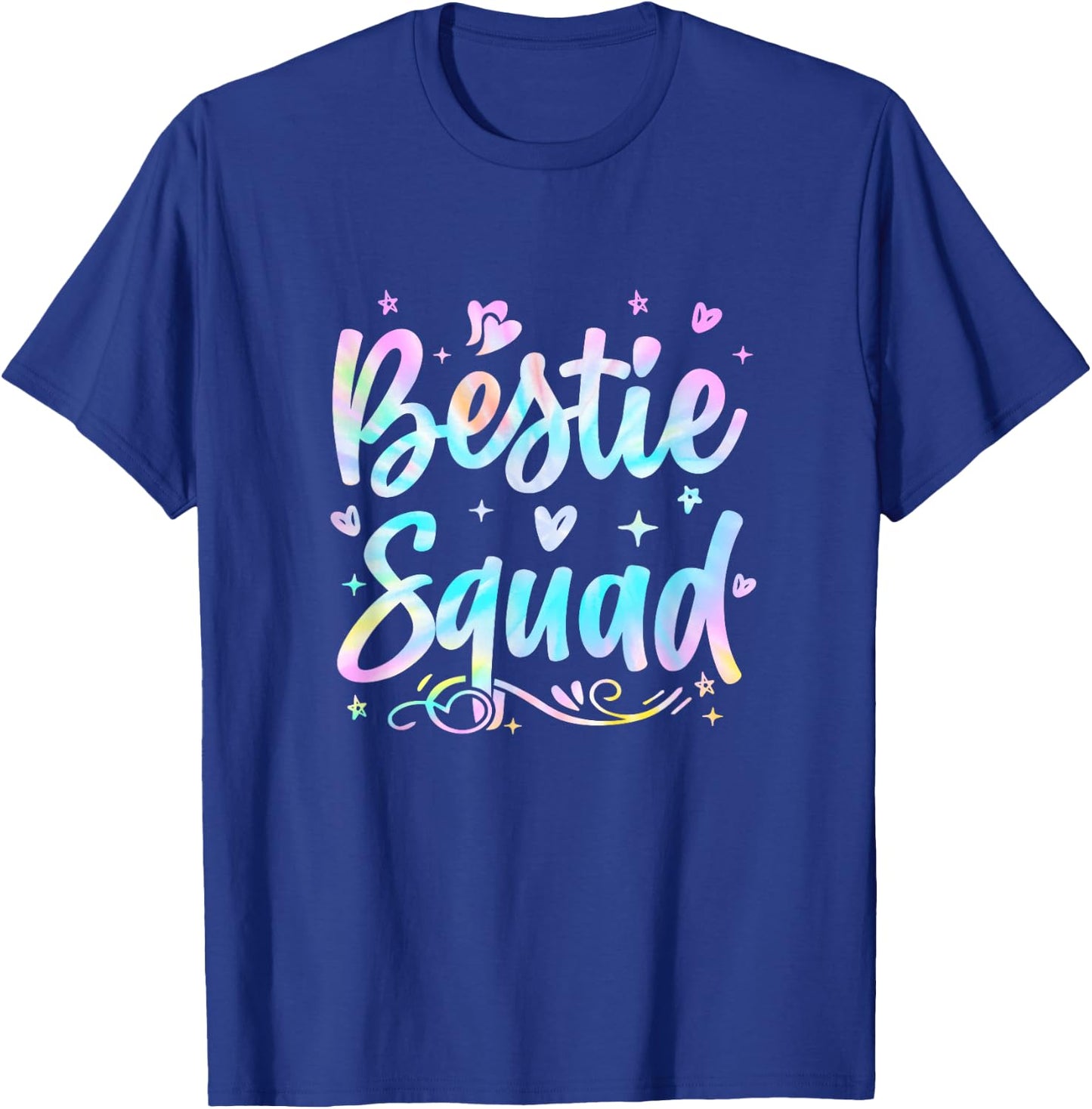Funny Tie Dye Best Friend Matching Bestie Squad BFF Cute T-Shirt - T-Shirt | Royal