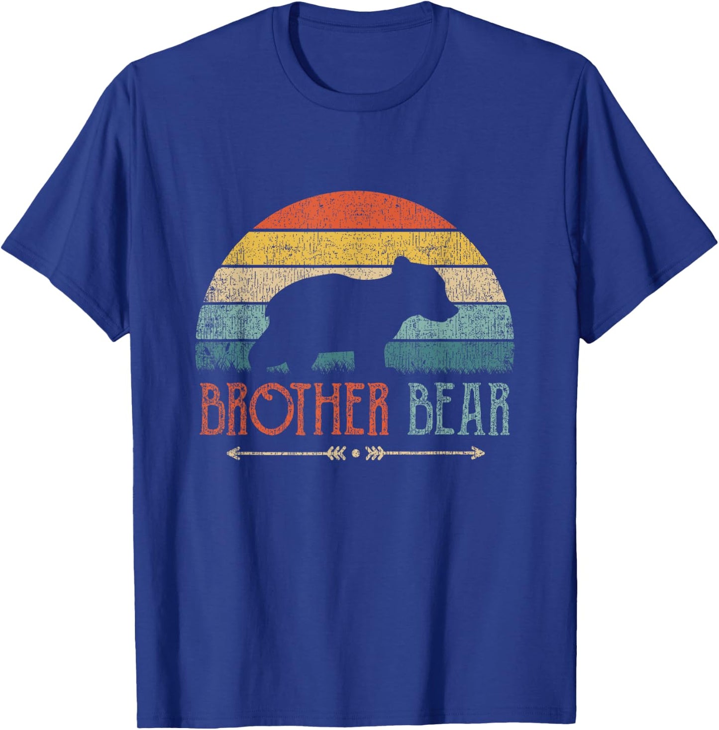 Cute Brother Bear Vintage Gift Boys Retro Little Brother T-Shirt - T-Shirt | Royal