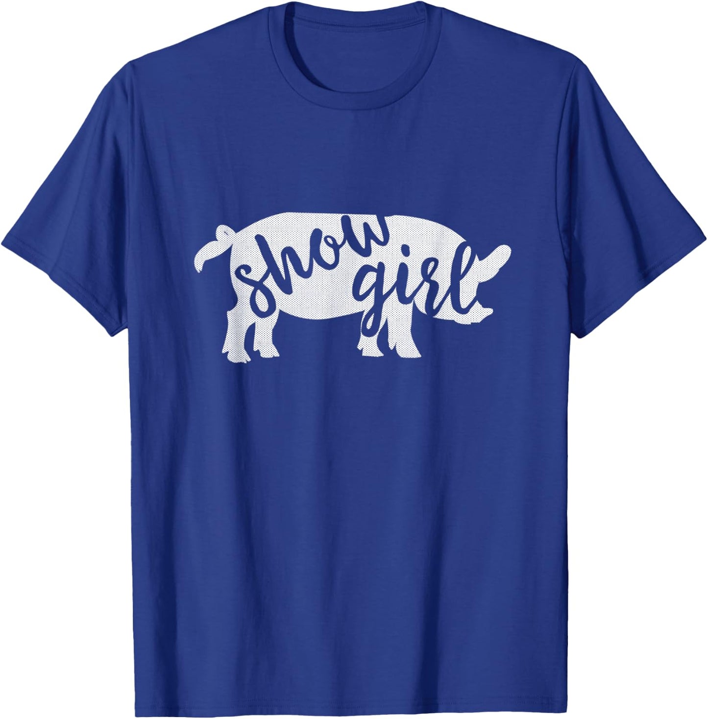 Cute Show Pig Girl T-Shirt - T-Shirt | Royal