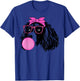 English Springer Spaniel with bubble gum bandana glasses T-Shirt - T-Shirt | Royal