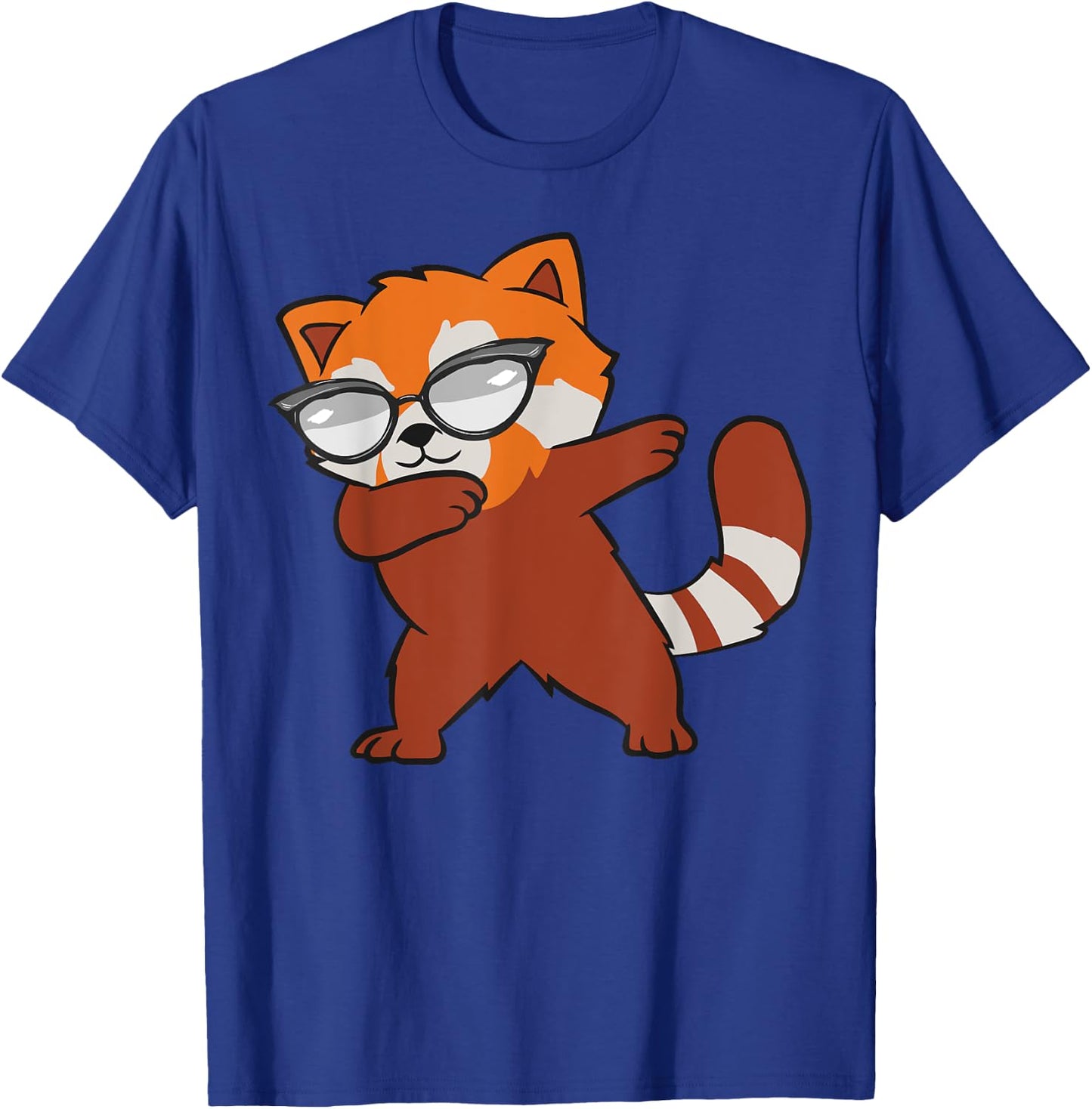 Red Panda Dabbing Funny Red Pandas Animal Lover Graphic T-Shirt - T-Shirt | Royal