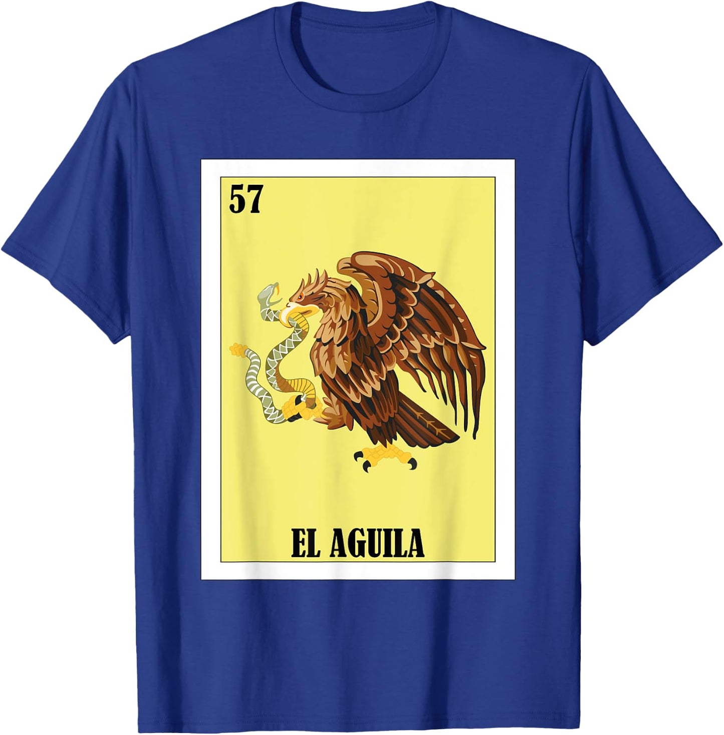 Funny Mexican Flag Design - El Aguila T-Shirt - T-Shirt | Royal