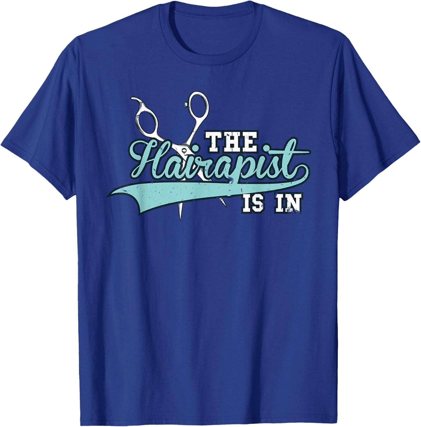 Funny Hairdresser The Hairapist - Hair Stylist - Shark T-Shirt - T-Shirt | Royal