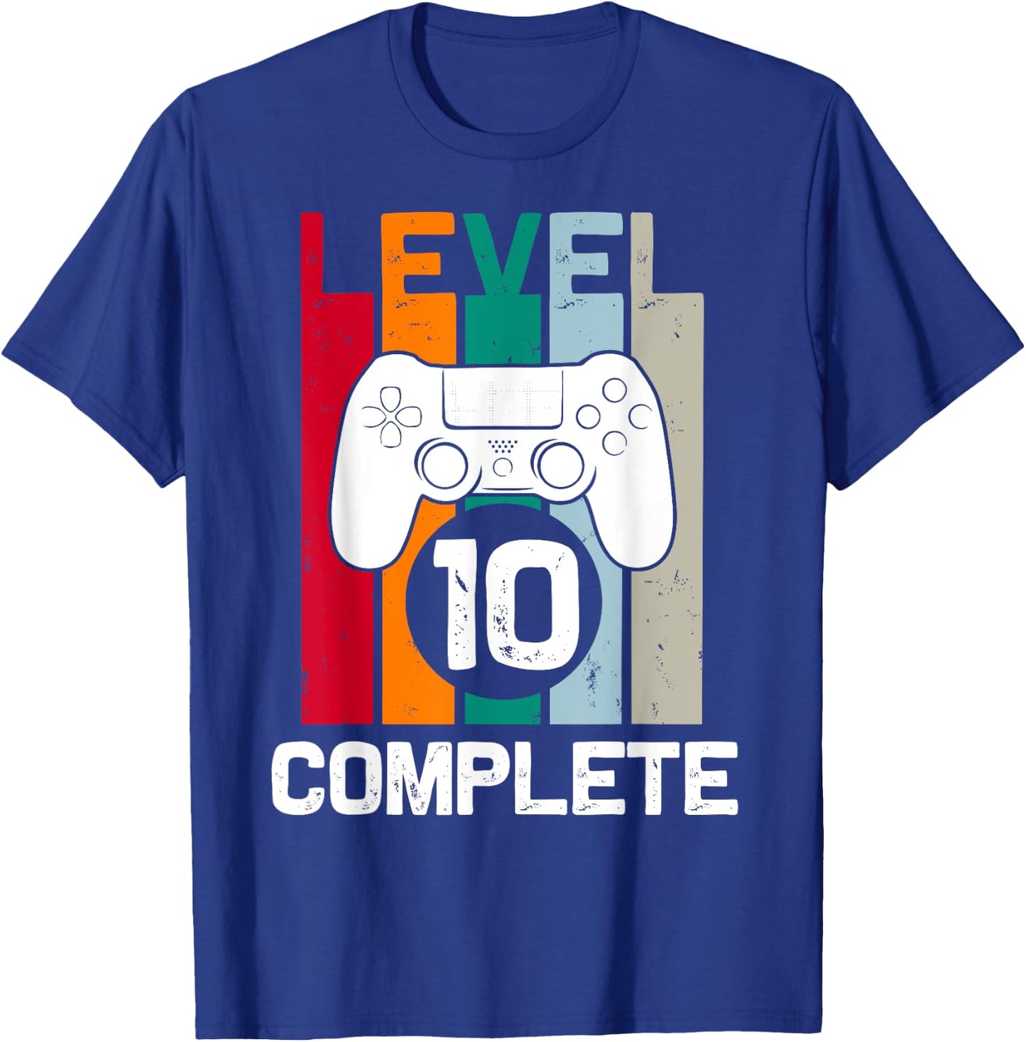 Level 10 Complete 10th Year Wedding Anniversary T-Shirt - T-Shirt | Royal