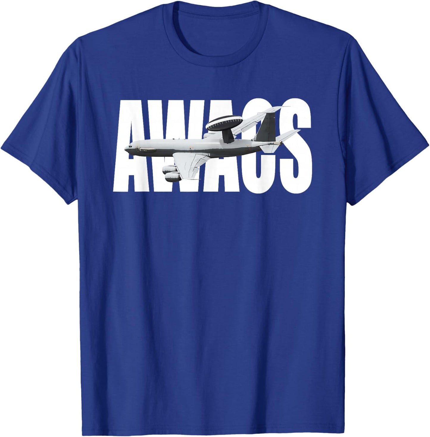 E-3 E3 Sentry AWACS Plane Airplane T-Shirt - T-Shirt | Royal
