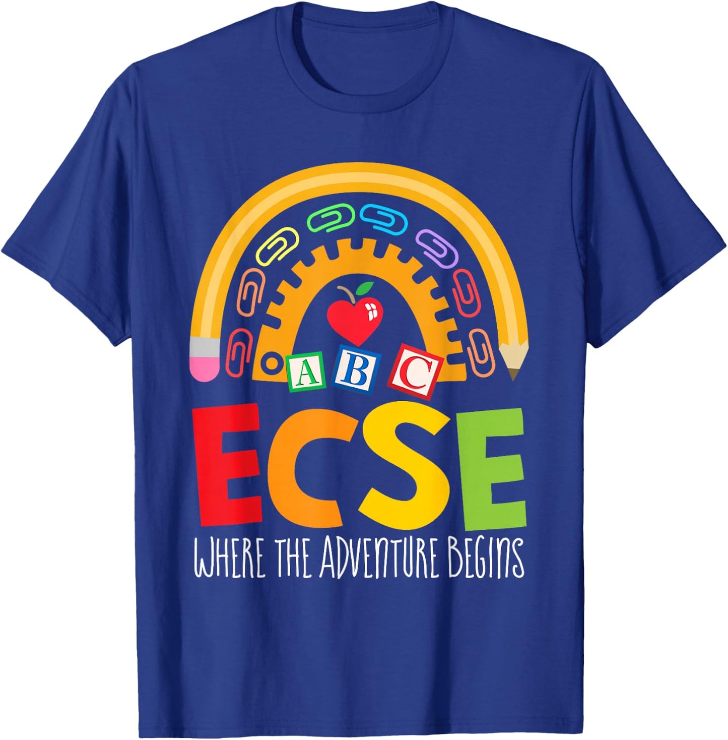 Early Childhood Special Education SPED ECSE Crew Squad T-Shirt - T-Shirt | Royal