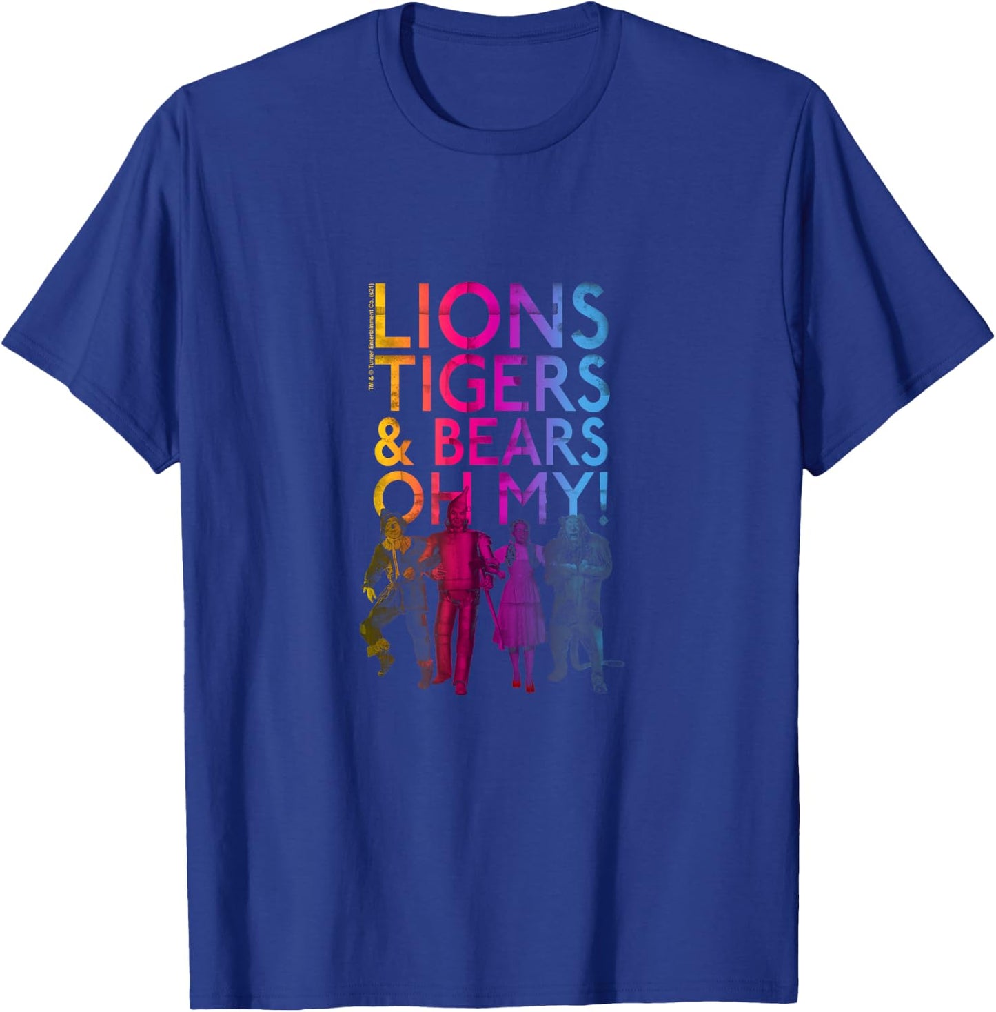 Wizard of Oz Lions, Tigers,& Bears Small T-Shirt - T-Shirt | Royal