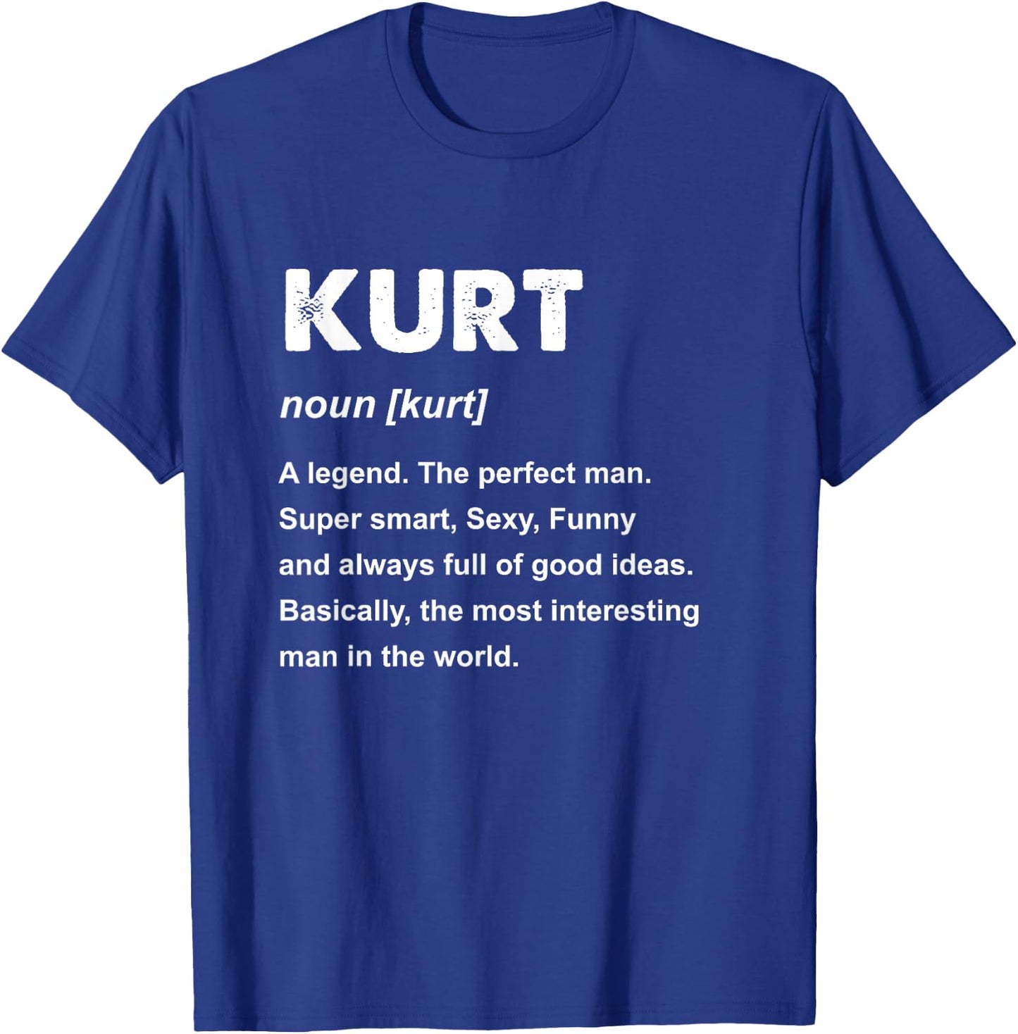 Kurt Name T-Shirt - T-Shirt | Royal