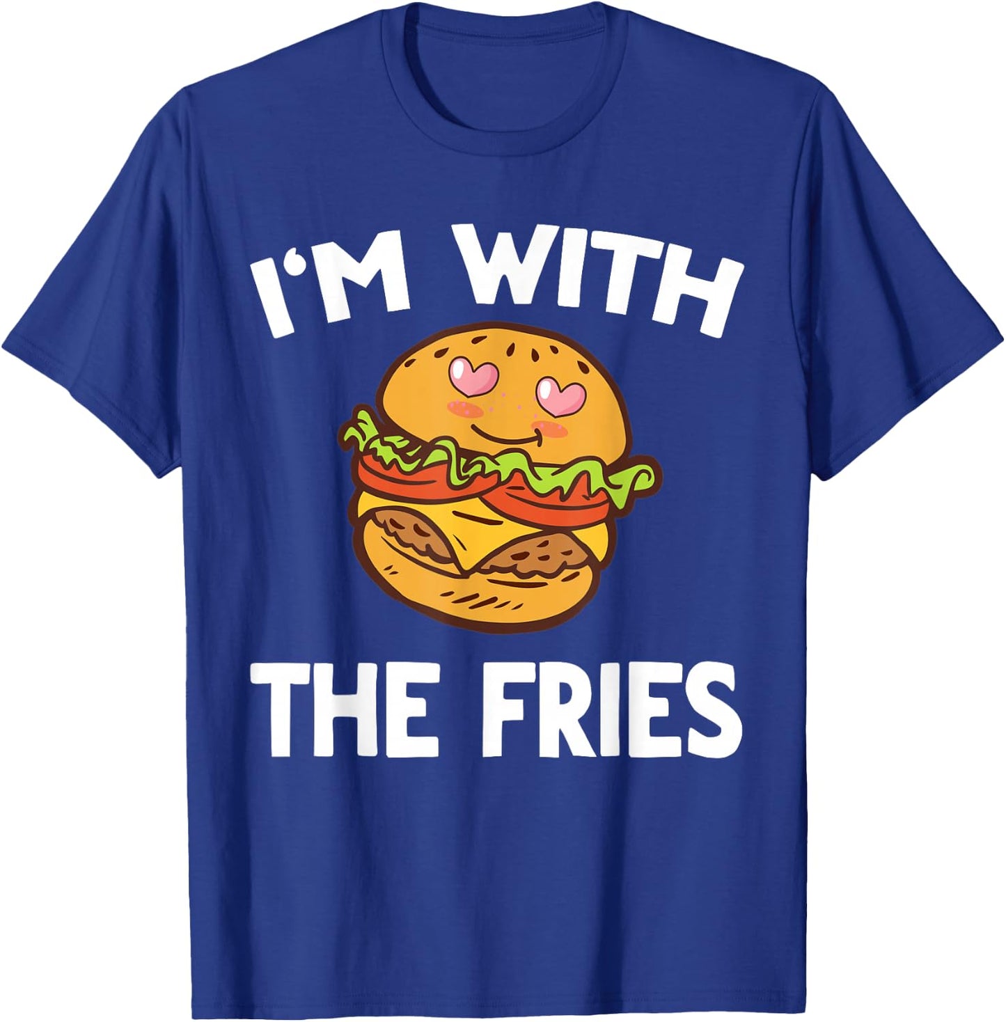 Burger & Fries Matching Couples His & Hers T-Shirt - T-Shirt | Royal