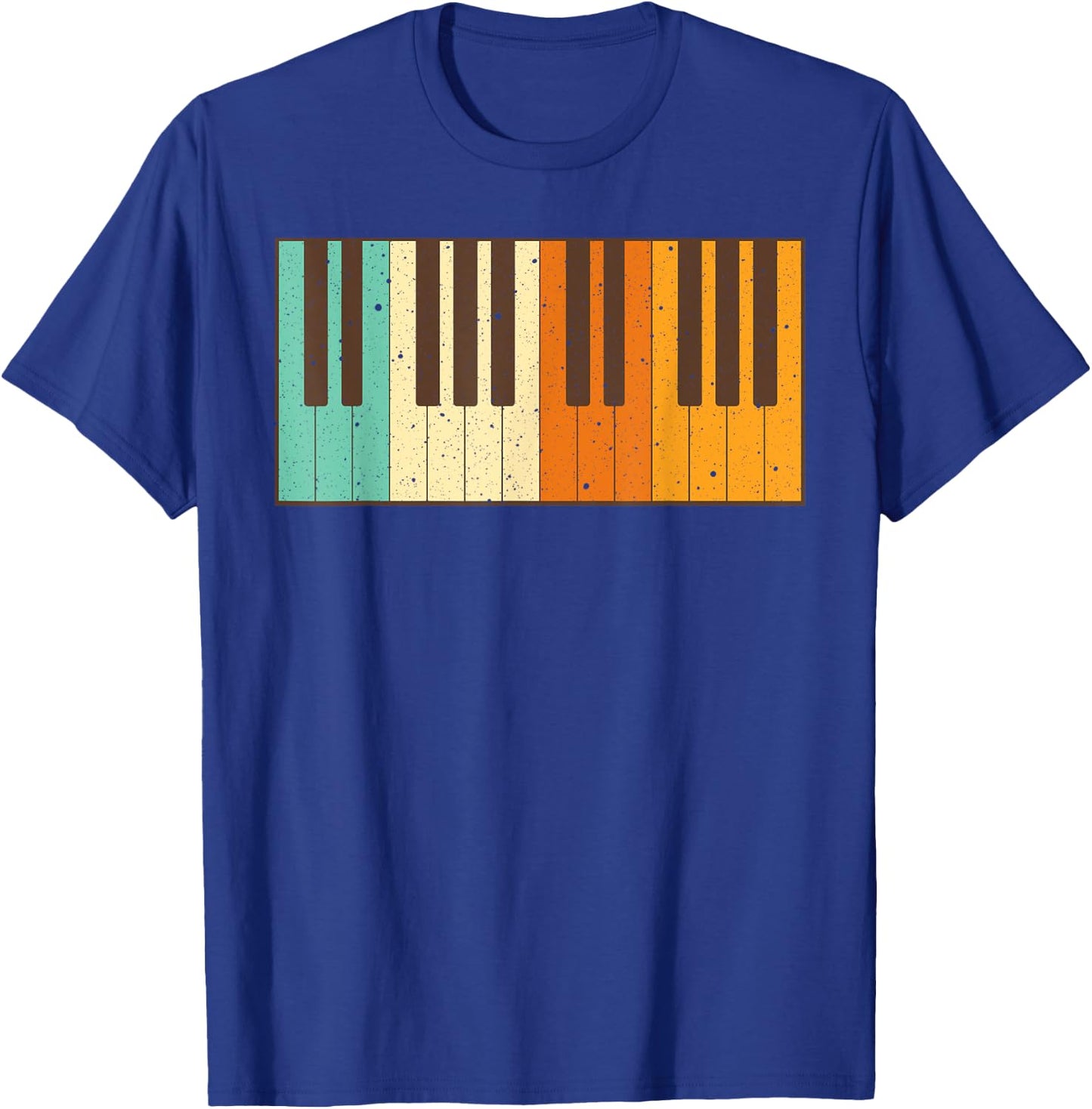 Retro Piano Design For Musician Piano Player Men Women Kids T-Shirt - T-Shirt | Royal