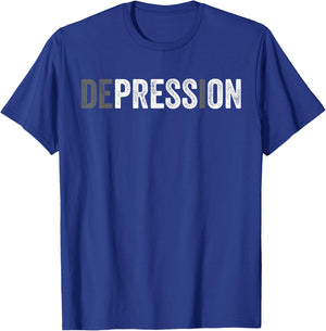 National Depression Education Awareness Month T-Shirt - T-Shirt | Royal