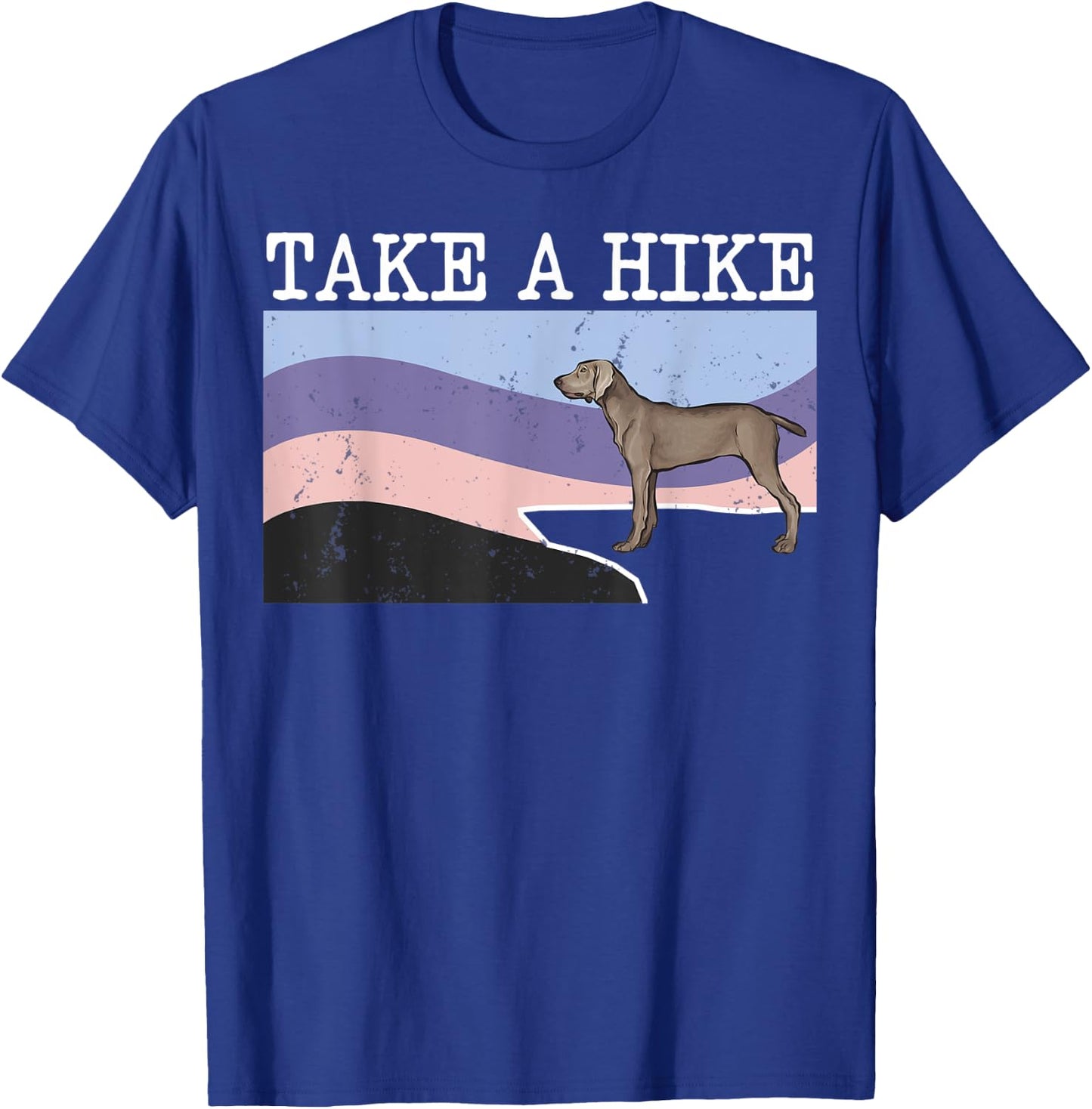 Take A Hike Pointer Funny Graphic Hiking T-Shirt - T-Shirt | Royal