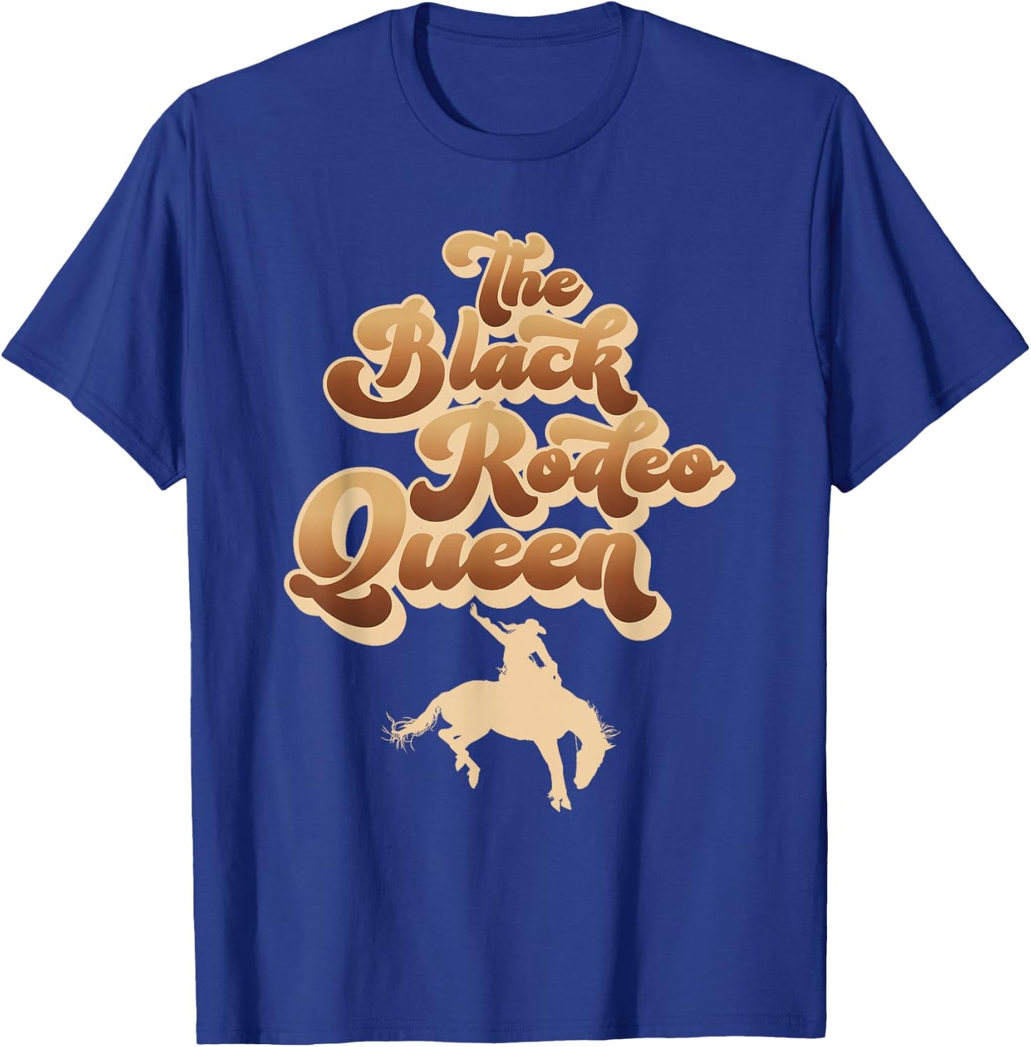 The Black Rodeo Queen African American Southern Cowgirl T-Shirt - T-Shirt | Royal