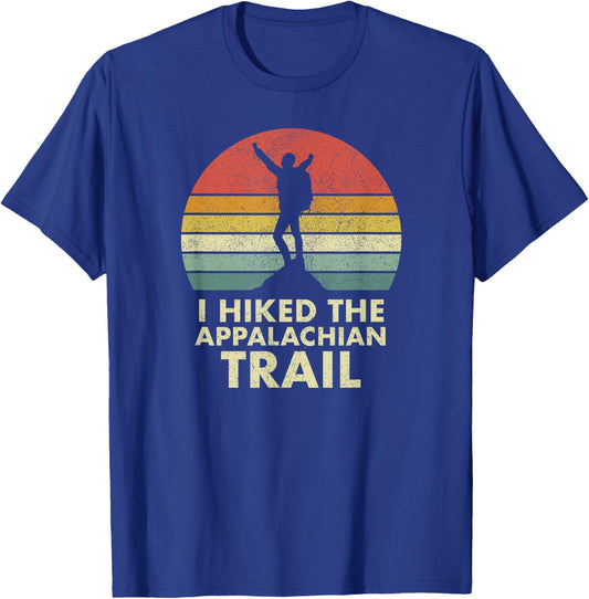 I Hiked the Appalachian Trail AT Thru-hiked Thru-hiker T-Shirt - T-Shirt | Royal