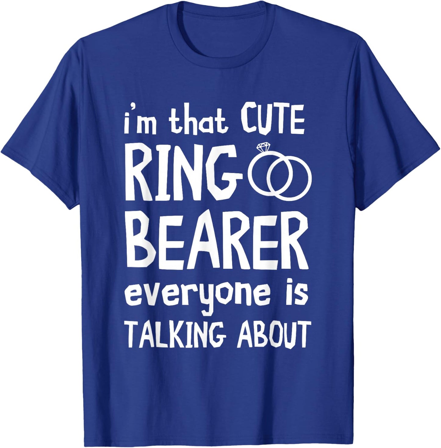 I'm That Cute Ring Bearer Security Wedding Party Ring T-Shirt - T-Shirt | Royal