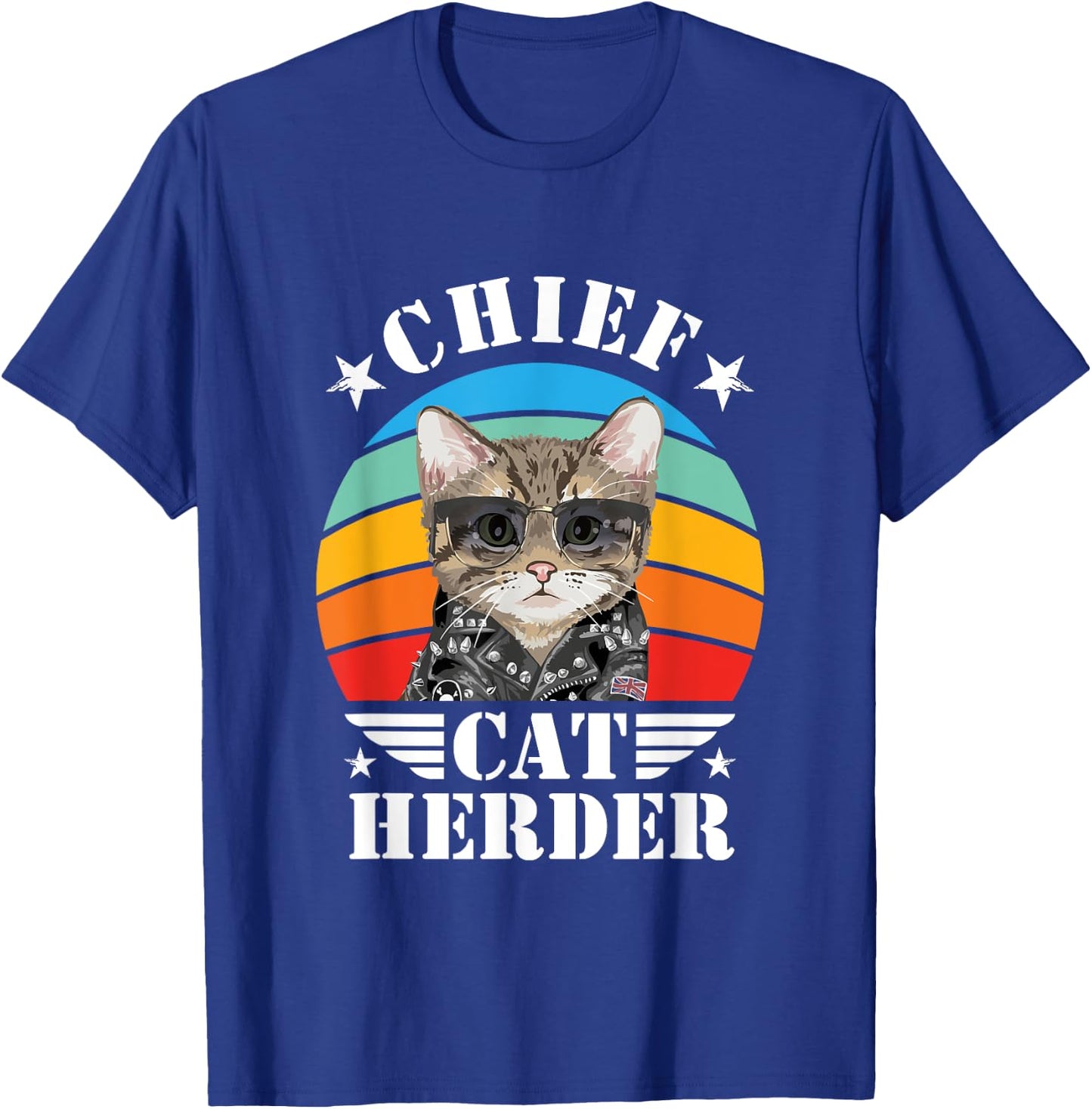Chief Cat Herder Funny Cat Queen Cat Family Kitten Lover T-Shirt - T-Shirt | Royal