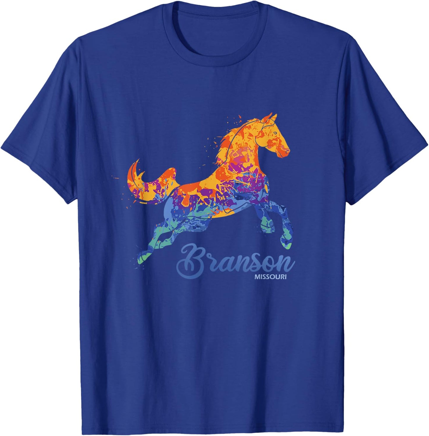 Branson Missouri Horse Vacation Souvenir T-Shirt - T-Shirt | Royal