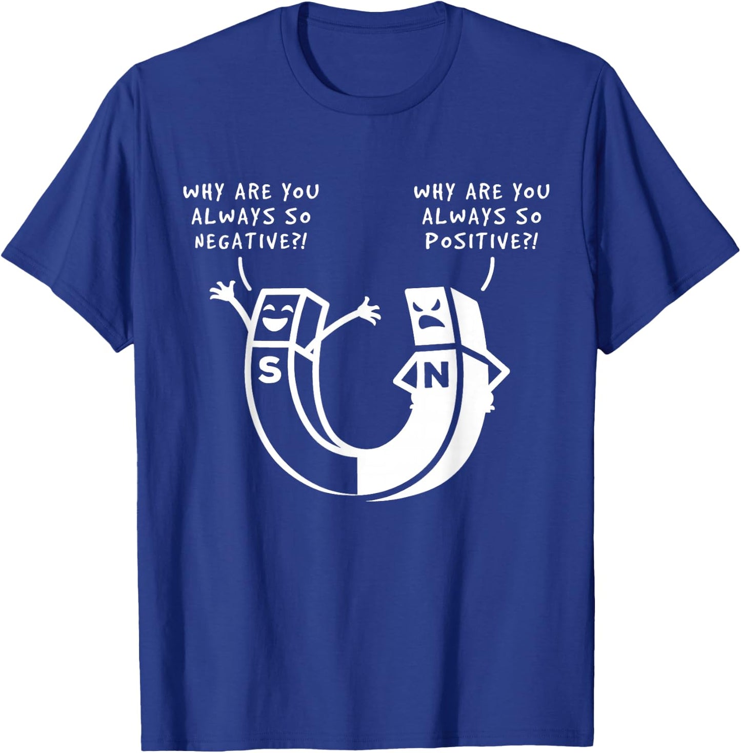 Physics Magnetic Field - Magnetism Gift Scientist T-Shirt - T-Shirt | Royal