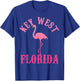 Key West Florida Shirt Flamingo America USA Souvenir T-Shirt - T-Shirt | Royal