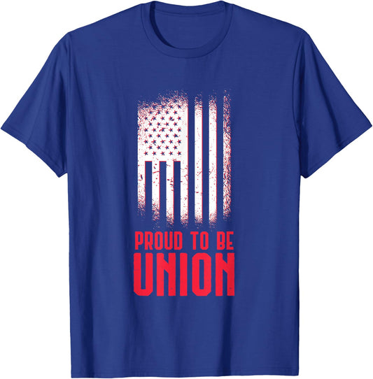 Proud To Be Union Skilled Labor Worker Labor Day Gift T-Shirt - T-Shirt | Royal