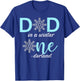 Dad Of The Birthday for Girl Winter Onederland 1st Birthday T-Shirt - T-Shirt | Royal