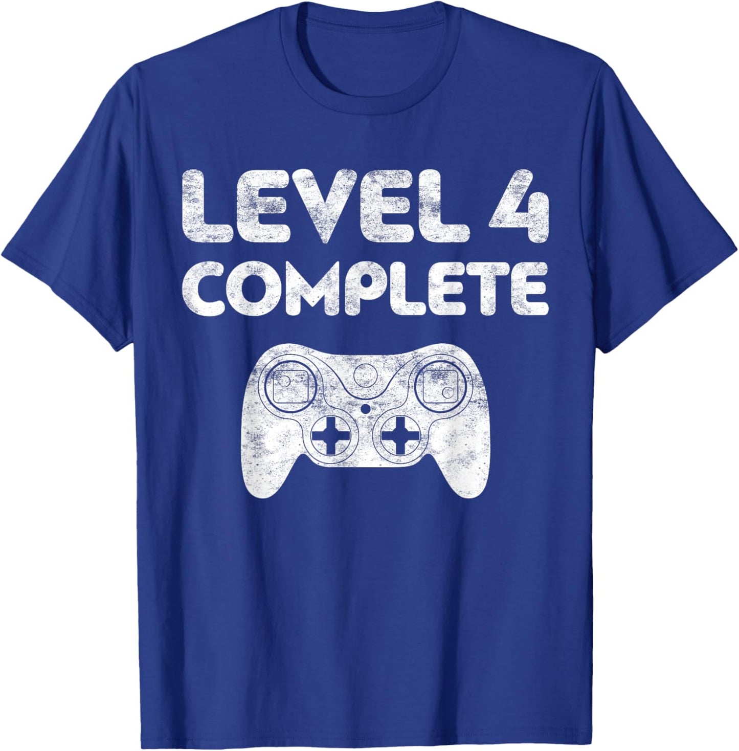 Level 4 Complete 4th Wedding Anniversary Shirt T-Shirt - T-Shirt | Royal