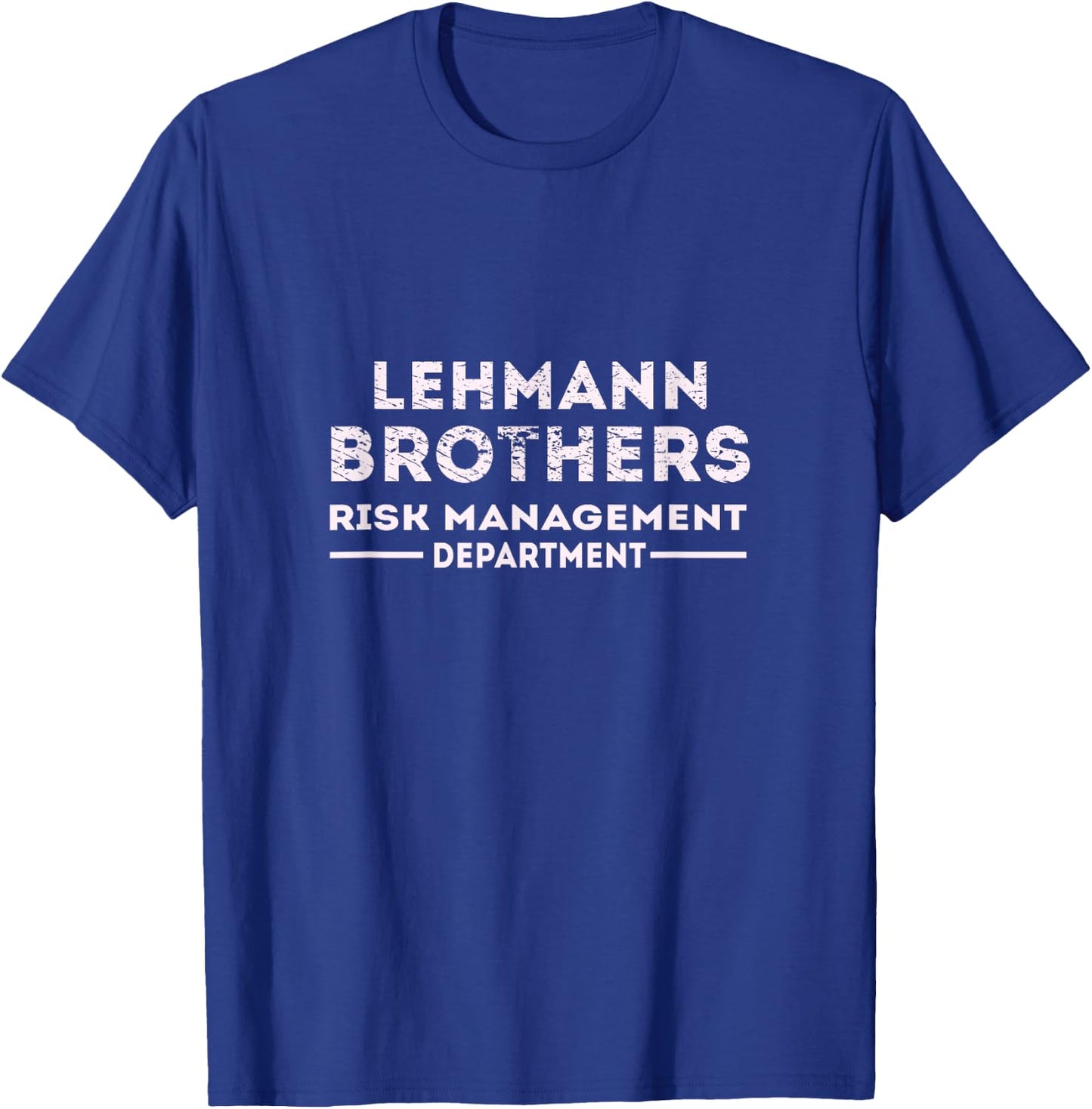 Lehman Brothers 2008 T-Shirt - T-Shirt | Royal