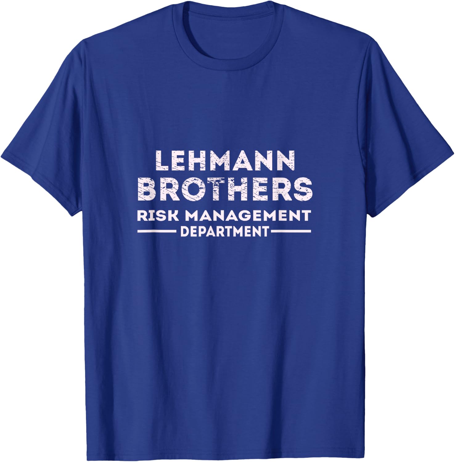 Lehman Brothers 2008 T-Shirt - T-Shirt | Royal