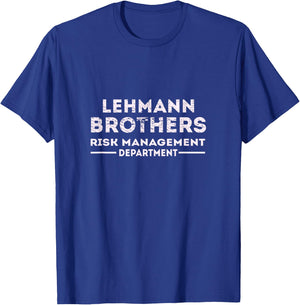Lehman Brothers 2008 T-Shirt - T-Shirt | Royal