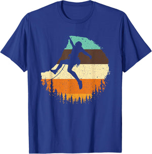 Cool Rock Climbing Women Mountain Climber bouldering T-Shirt - T-Shirt | Royal
