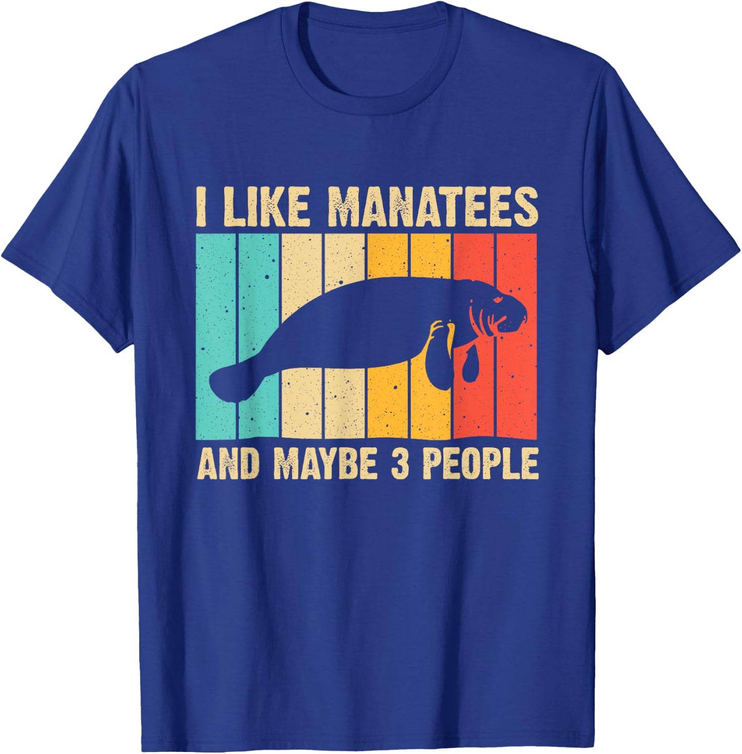 Funny Manatee Art Women Sea Cow Monster Fish Lover T-Shirt - T-Shirt | Royal