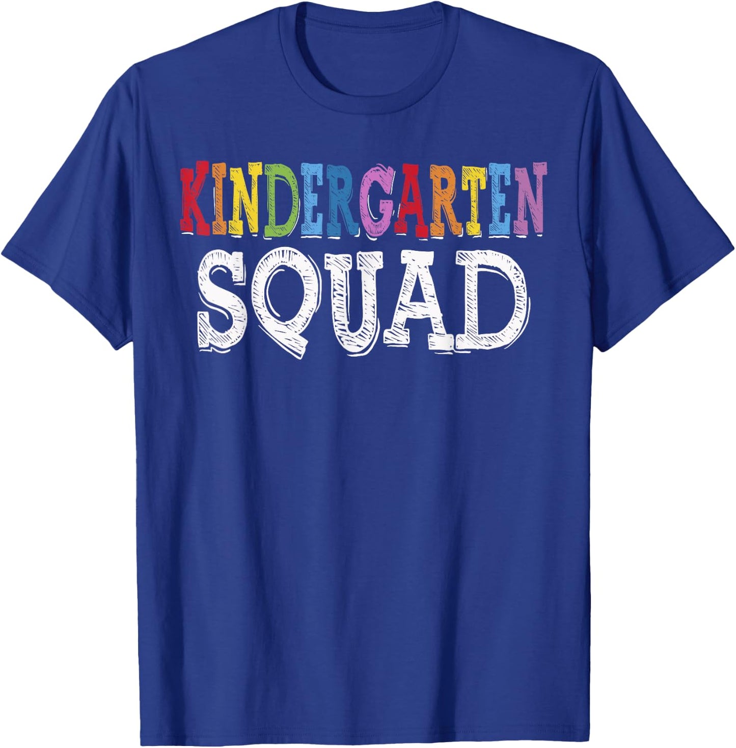 Cool Kindergarten Squad Fun Kids Student Back To School T-Shirt - T-Shirt | Royal