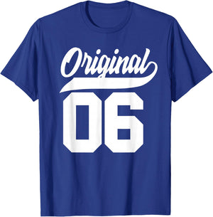 20th Birthday Gift Boys Girls Original Vintage Born 2006 T-Shirt - T-Shirt | Royal