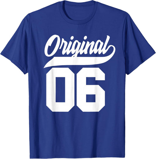 20th Birthday Gift Boys Girls Original Vintage Born 2006 T-Shirt - T-Shirt | Royal