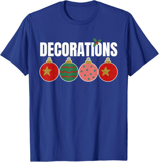 Funny I Put The D in Decorations Matching Couples Pajamas T-Shirt - T-Shirt | Royal