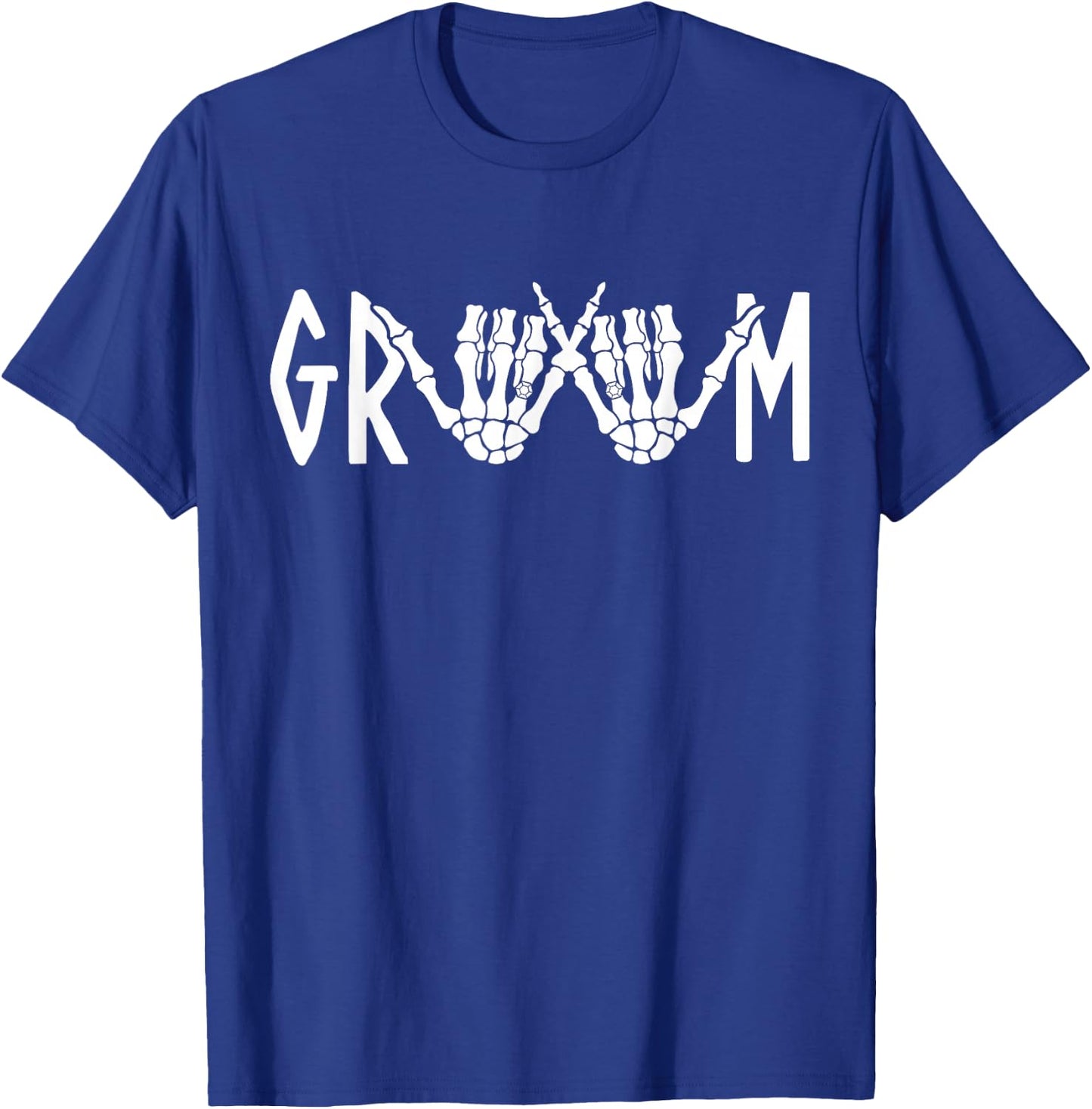 Groom Bride Skeleton Gothic Wedding Engagement Halloween T-Shirt - T-Shirt | Royal