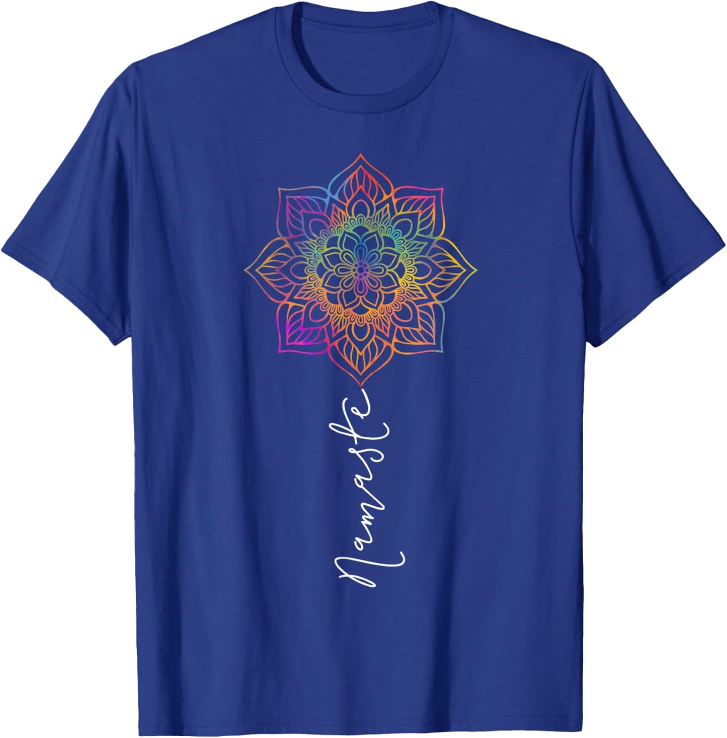 Mandala Design Yoga Namaste Boho Zen Bohemian Meditation T-Shirt - T-Shirt | Royal