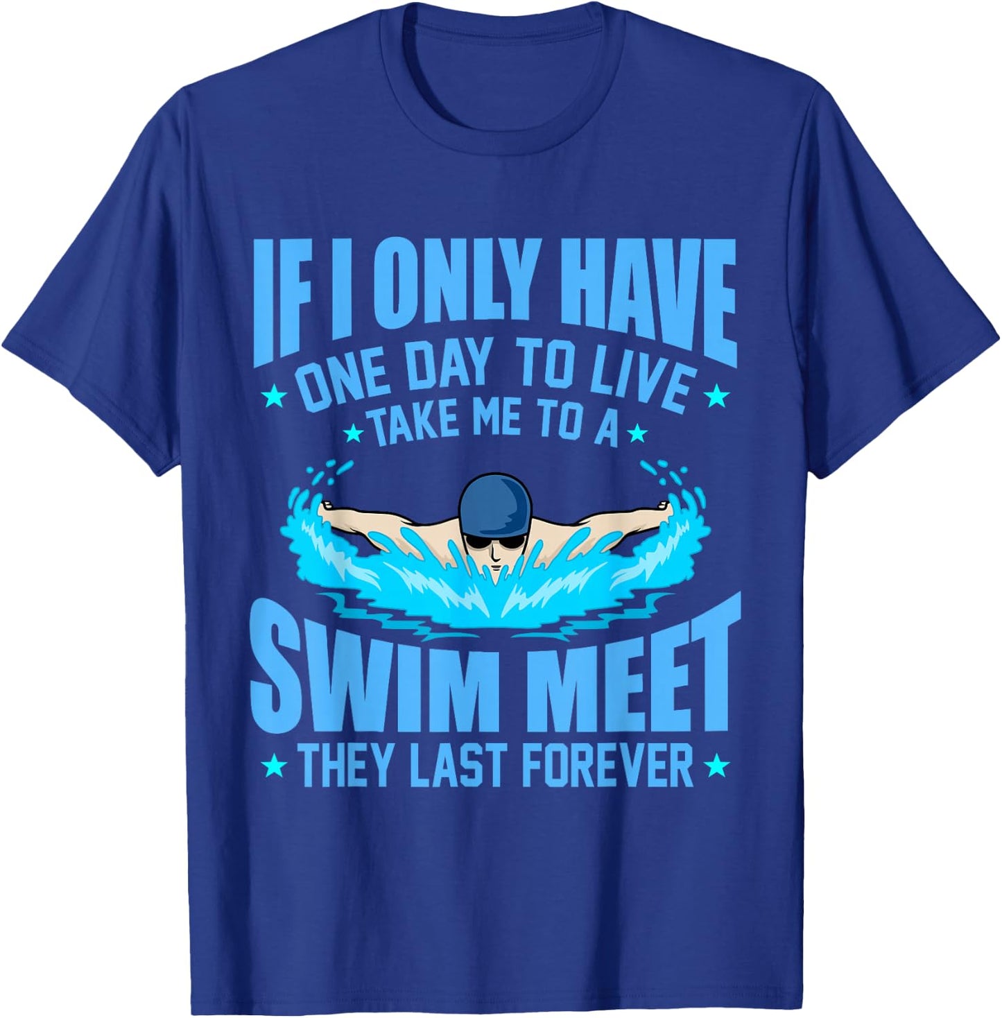 Take Me To Swim Meet Fun Swimmer Swimming Men Women Graphic T-Shirt - T-Shirt | Royal