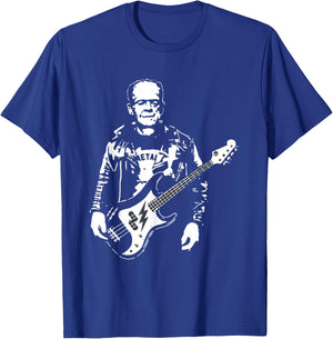 Music Lover Guitar Player Frankenstein Rocker T-Shirt - T-Shirt | Royal