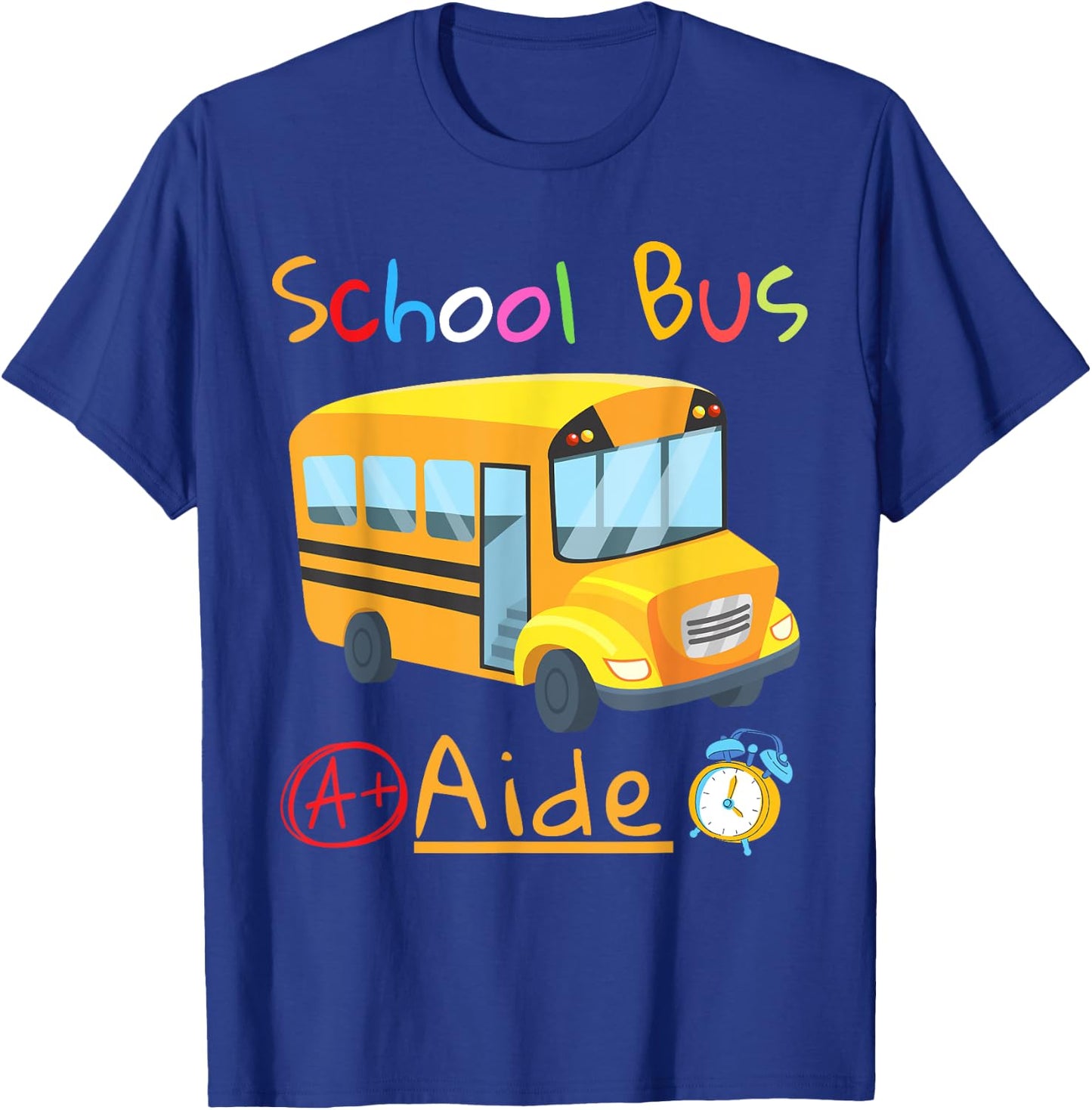 School Bus Aide Squad Back to School Matching Group T-Shirt - T-Shirt | Royal