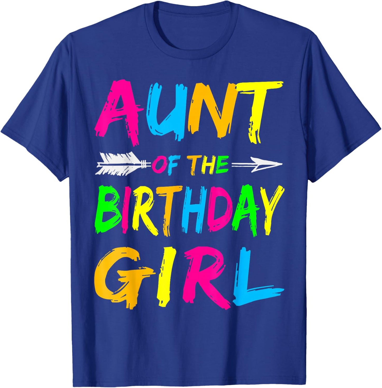 Aunt of the Birthday Girl Retro 80's Party Shirt T-Shirt - T-Shirt | Royal